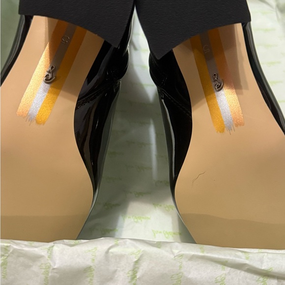 Sam Edelman Glossy Black Ankle Booties - Picture 2 of 15